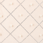 Dekokissen 2er Set YARROW Samtstoff 45 x 45 cm Beige Geometrisches Muster