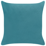 Dekokissen 2er Set YARROW Samtstoff 45 x 45 cm Blaugrün Geometrisches Muster