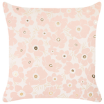 Dekokissen 2er Set TRITELEIA Samtstoff 45 x 45 cm Rosa Blumenmuster