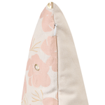 Dekokissen 2er Set TRITELEIA Samtstoff 45 x 45 cm Rosa Blumenmuster