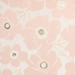 Dekokissen 2er Set TRITELEIA Samtstoff 45 x 45 cm Rosa Blumenmuster