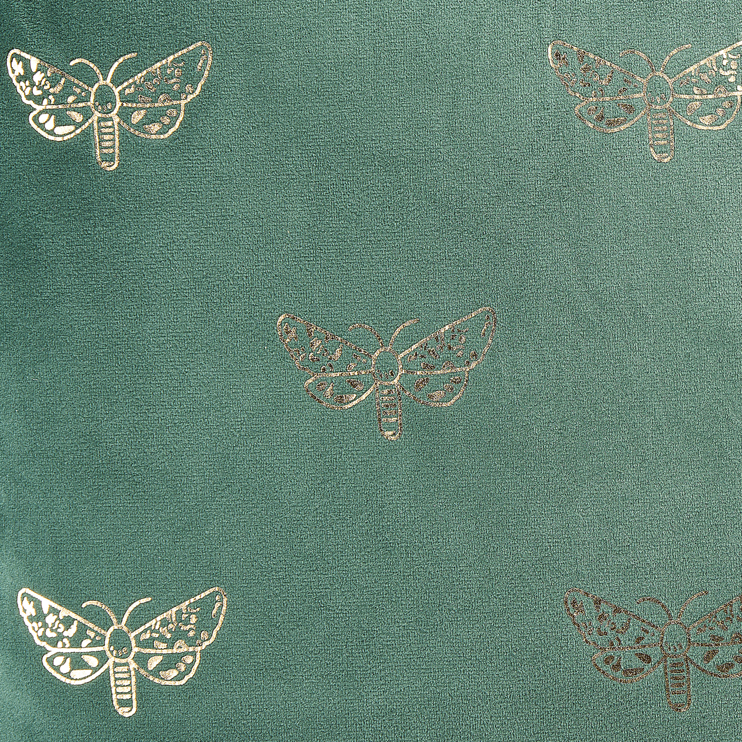 Dekokissen 2er Set YUZURI Samtstoff 45 x 45 cm Smaragdgrün Tiermuster