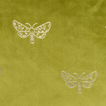 Dekokissen 2er Set YUZURI Samtstoff 45 x 45 cm Hellgrün Tiermuster