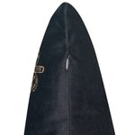 Dekokissen 2er Set YUZURI Samtstoff 45 x 45 cm Schwarz Tiermuster