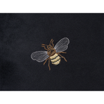 Dekokissen 2er Set TALINUM Samtstoff 45 x 45 cm Schwarz Tiermuster