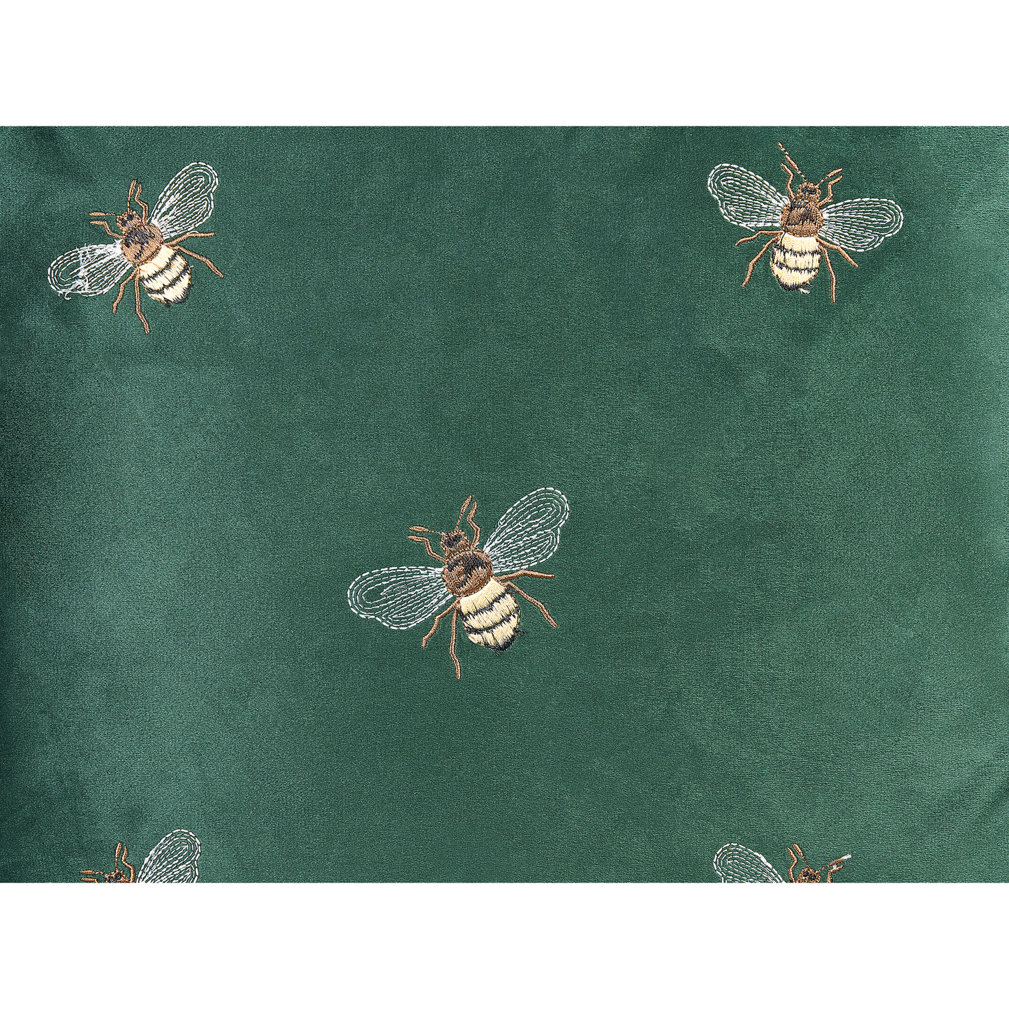 Dekokissen 2er Set TALINUM Samtstoff 45 x 45 cm Smaragdgrün Tiermuster