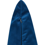 Dekokissen 2er Set TALINUM Samtstoff 45 x 45 cm Blau Tiermuster