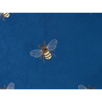 Dekokissen 2er Set TALINUM Samtstoff 45 x 45 cm Blau Tiermuster