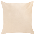 Dekokissen 2er Set TALINUM Samtstoff 45 x 45 cm Beige Tiermuster