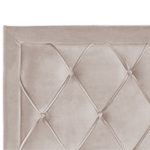 Bett mit Schubladen Samtstoff LIEVIN 180 x 200 cm Beige