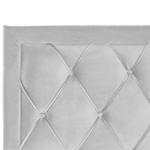 Bett mit Schubladen Samtstoff LIEVIN 160 x 200 cm Hellgrau