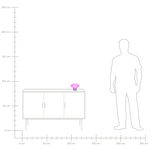 Neonlicht LED Dekofigur rosa Mund 15 cm FLORA