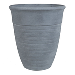 Set mit 2 Blumentöpfen KATALIMA Stein 43 cm Grau