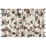 Kelim Teppich Wolle mehrfarbig 200 x 300 cm Patchwork Kurzflor ARGAVAND