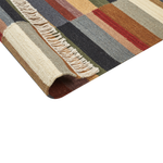 Kelim Teppich Wolle mehrfarbig 160 x 230 cm geometrisches Muster Kurzflor MUSALER