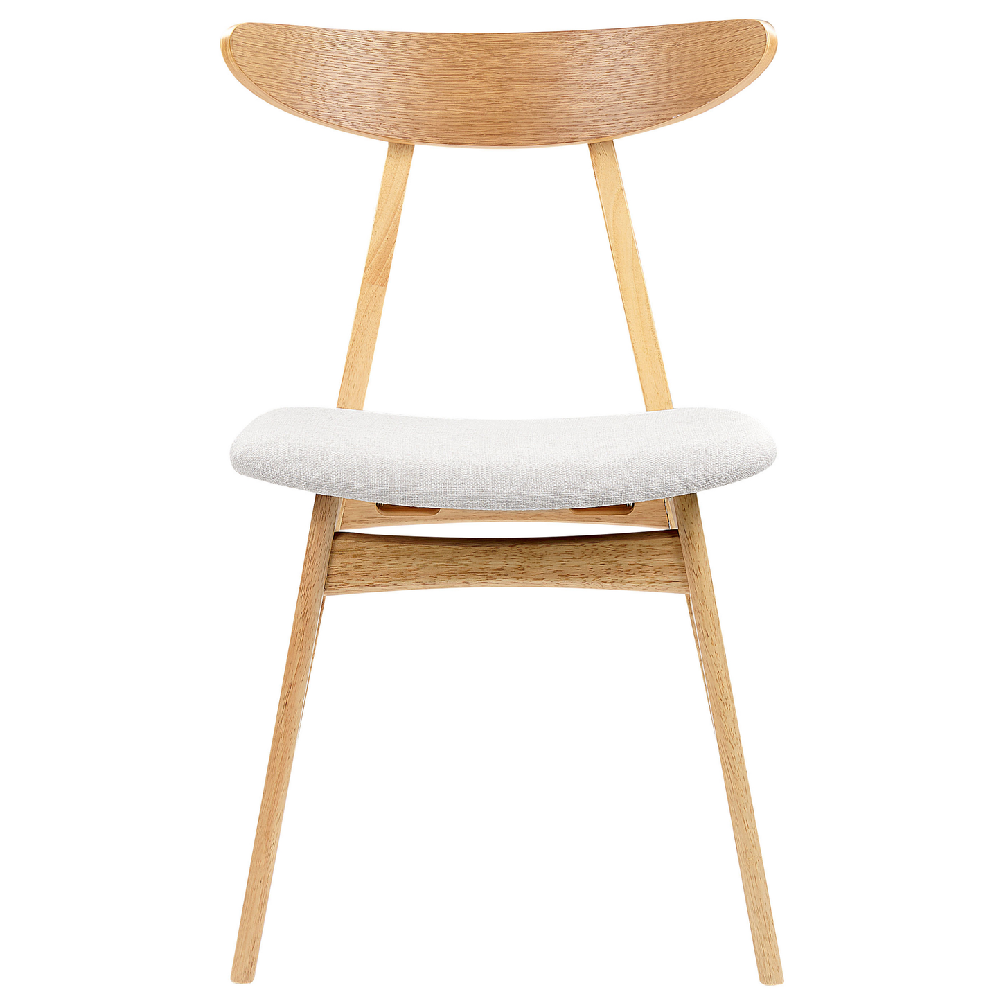 Esszimmerstuhl 2er Set LYNN Holz Hellgrau