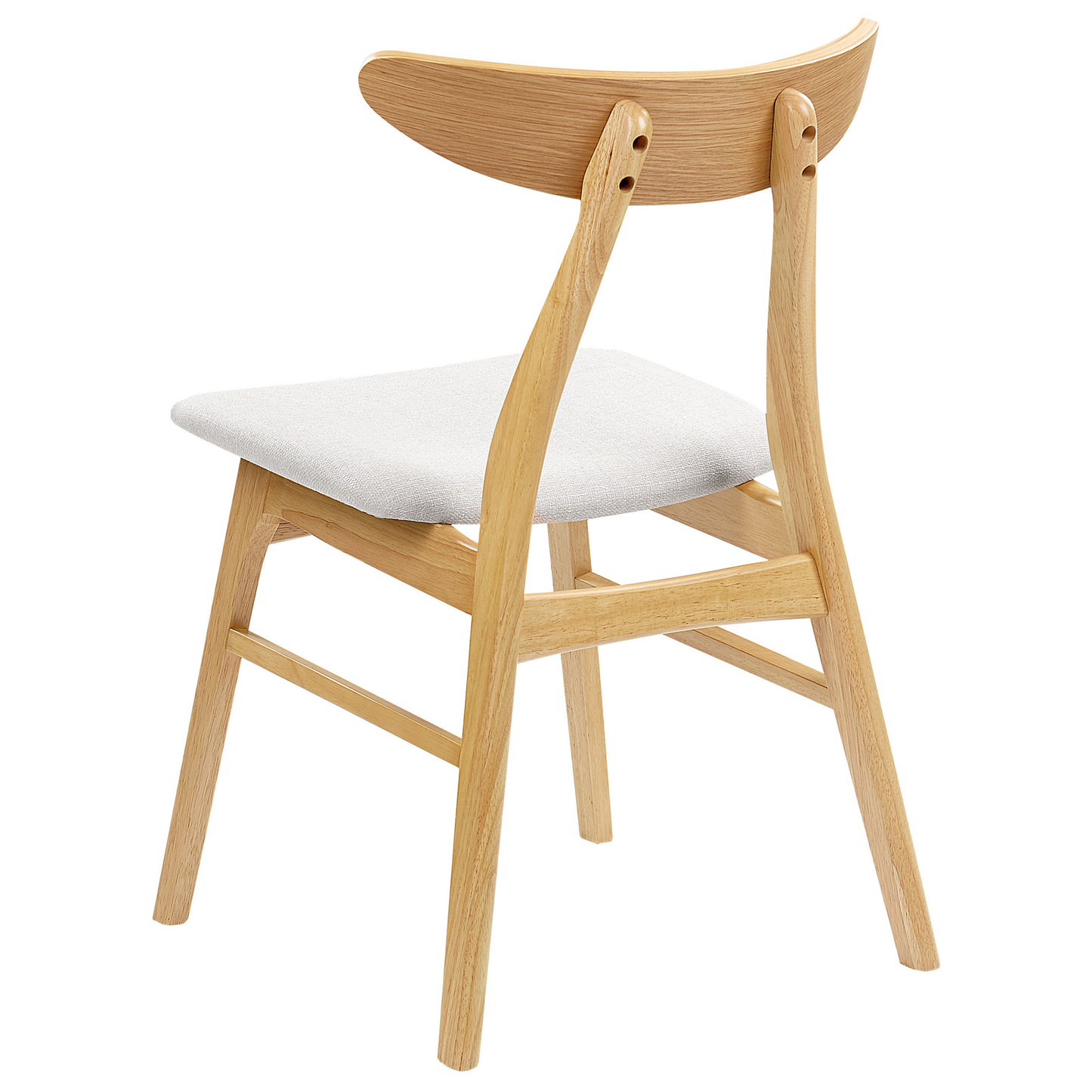 Esszimmerstuhl 2er Set LYNN Holz Hellgrau