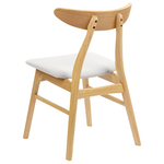 Esszimmerstuhl 2er Set LYNN Holz Hellgrau