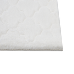 Kunstfellteppich Kaninchen weiss 80 x 150 cm Shaggy GHARO