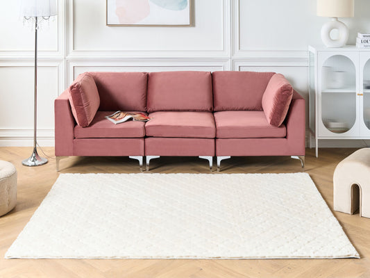 Kunstfellteppich Kaninchen weiss 160 x 230 cm Shaggy GHARO