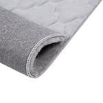 Kunstfellteppich Kaninchen grau 80 x 150 cm Shaggy GHARO