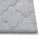 Kunstfellteppich Kaninchen grau 80 x 150 cm Shaggy GHARO