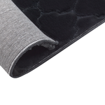 Kunstfellteppich Kaninchen schwarz 80 x 150 cm Shaggy GHARO