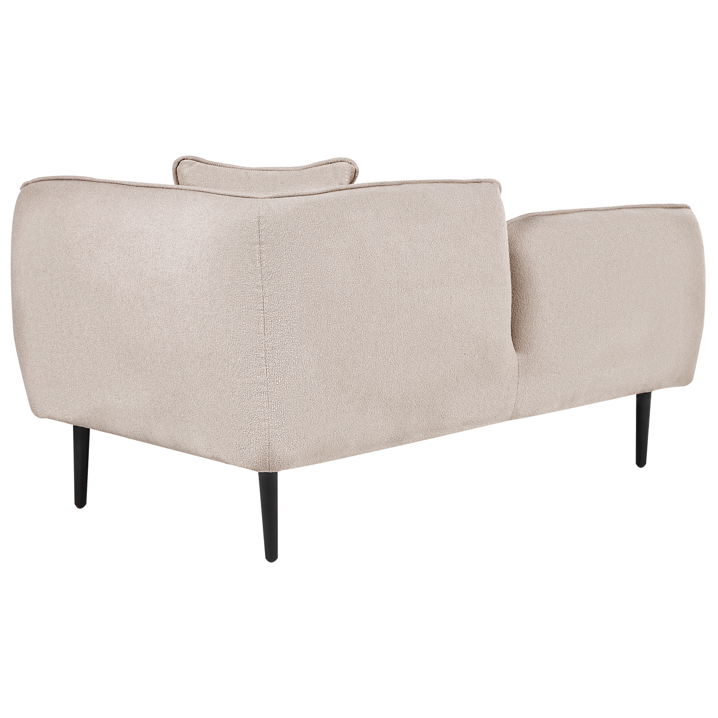 Chaiselongue Bouclé hellbeige rechtsseitig CHEVANNES