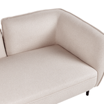 Chaiselongue Bouclé hellbeige rechtsseitig CHEVANNES