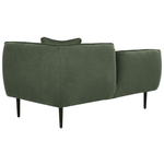 Chaiselongue Bouclé dunkelgrün rechtsseitig CHEVANNES