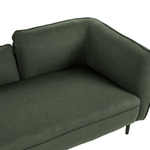 Chaiselongue Bouclé dunkelgrün rechtsseitig CHEVANNES