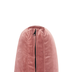 Ecksessel Samtstoff rosa mit Metallbeinen EVJA