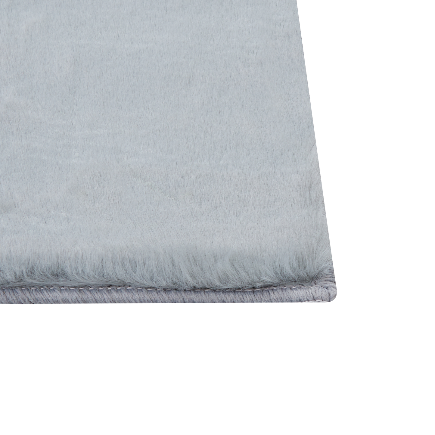 Kunstfellteppich Kaninchen mintgrau 80 x 150 cm MIRPUR