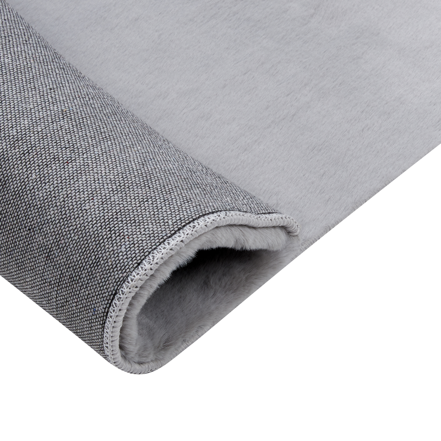 Kunstfellteppich Kaninchen grau 160 x 230 cm MIRPUR