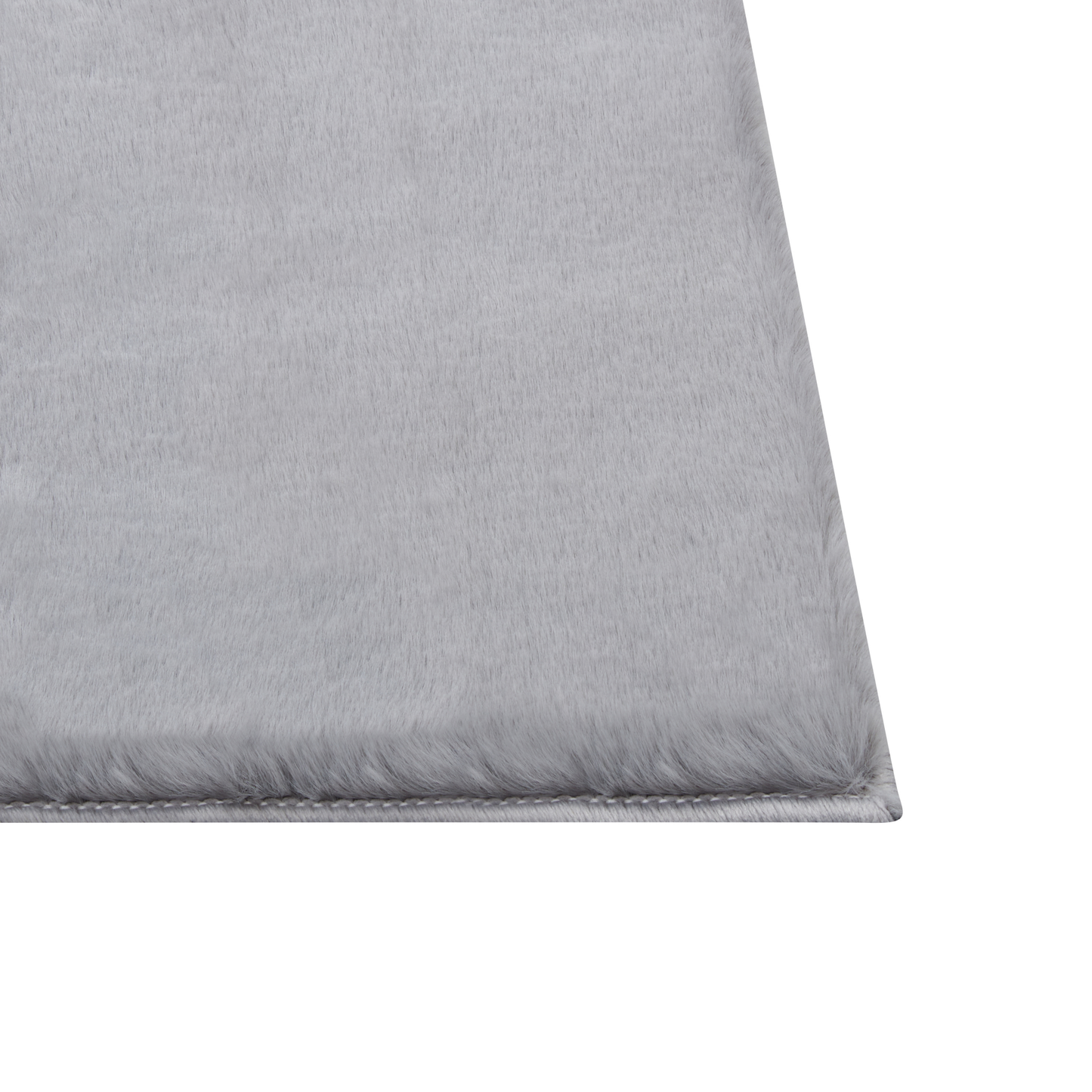 Kunstfellteppich Kaninchen grau 160 x 230 cm MIRPUR