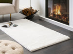 Kunstfellteppich Kaninchen weiss 80 x 150 cm MIRPUR