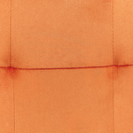 Esszimmerstuhl 2er Set JASMIN Samtstoff Orange