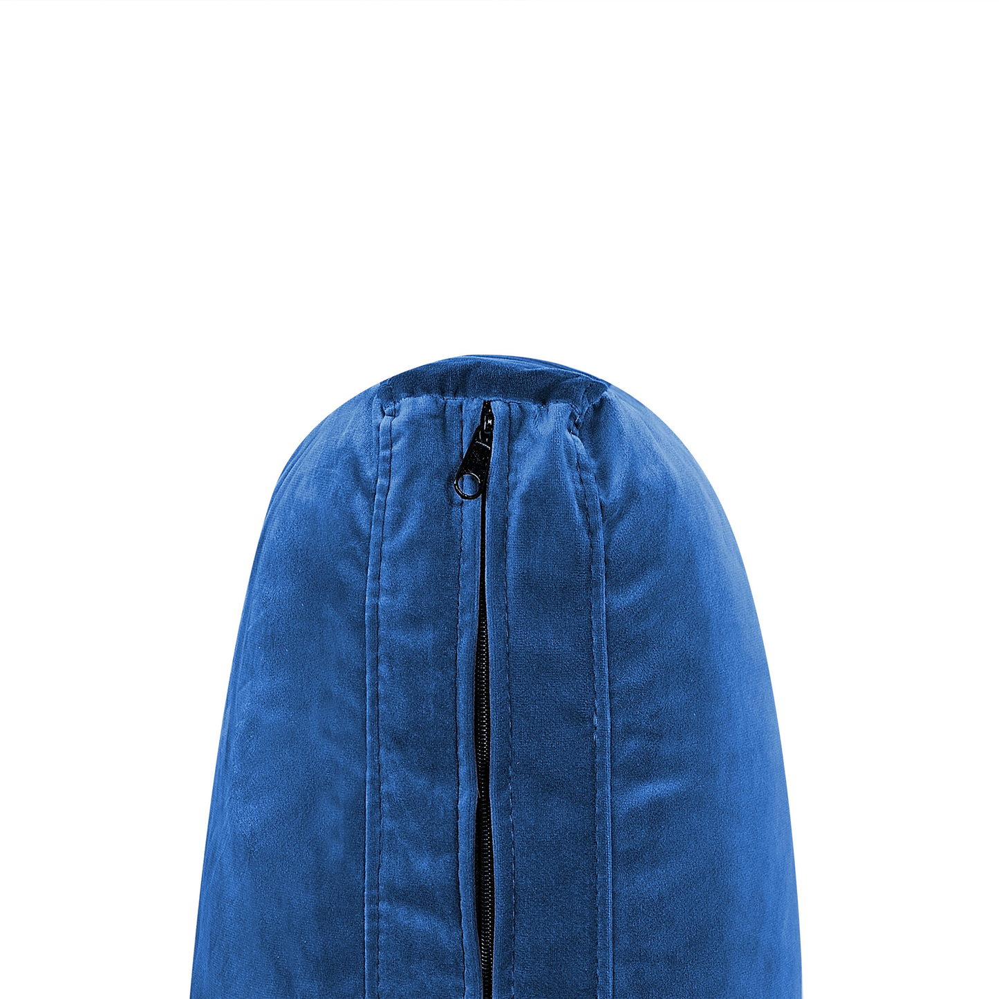 3-Sitzer Modulsofa Samtstoff marineblau mit Metallbeinen EVJA