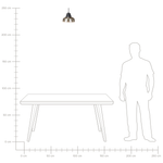 Hängelampe TALPARO Glas Gold