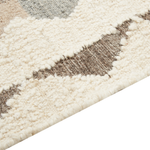 Keim Teppich Wolle mehrfarbig 200 x 300 cm geometrisches Muster Kurzflor ARALEZ