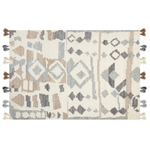 Kelim Teppich Wolle mehrfarbig 160 x 230 cm geometrisches Muster Kurzflor MRGAVET