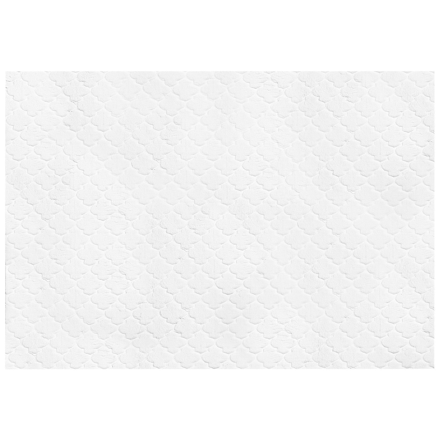 Kunstfellteppich Kaninchen weiss 160 x 230 cm Shaggy GHARO