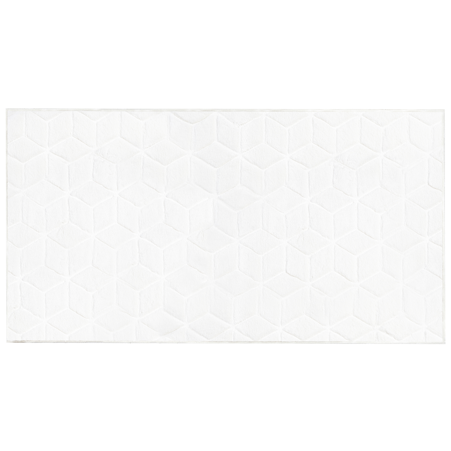 Kunstfellteppich Kaninchen weiss 80 x 150 cm Shaggy THATTA