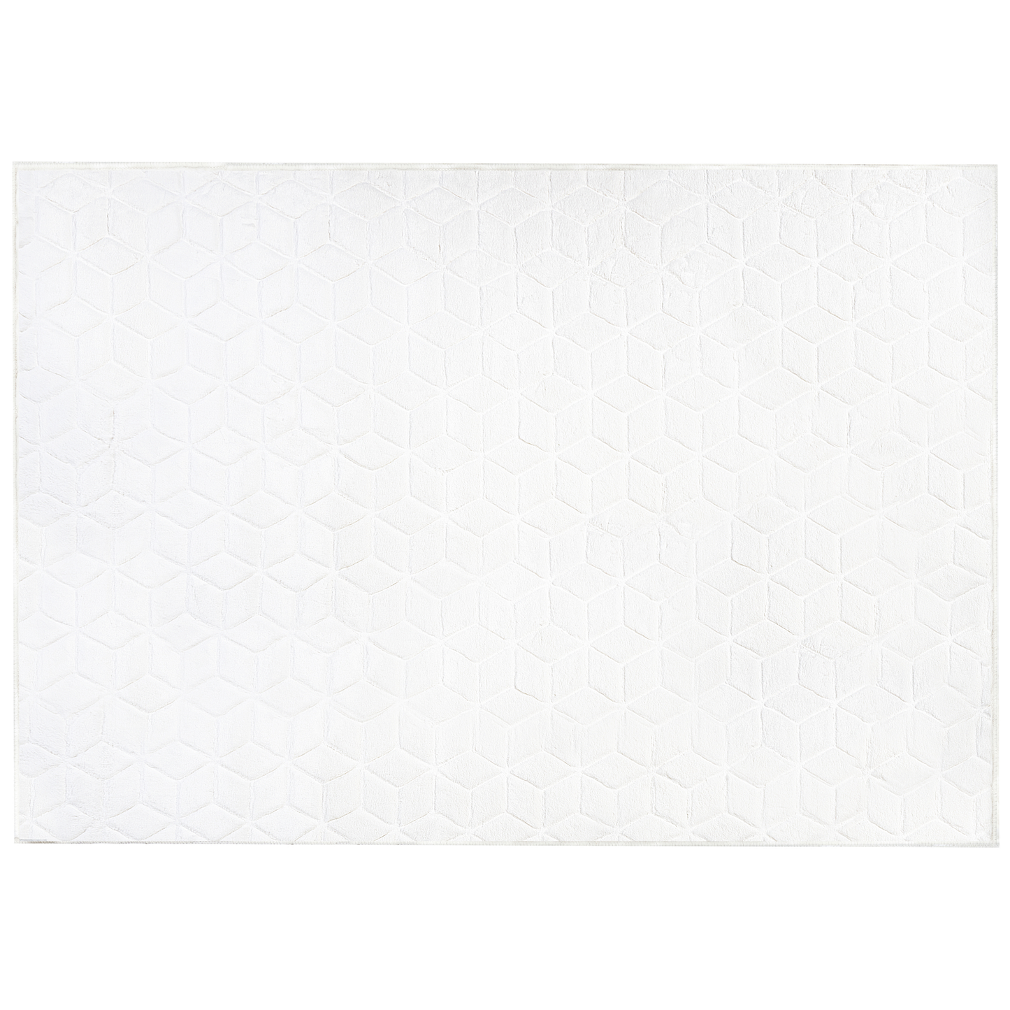 Kunstfellteppich Kaninchen weiss 160 x 230 cm Shaggy THATTA