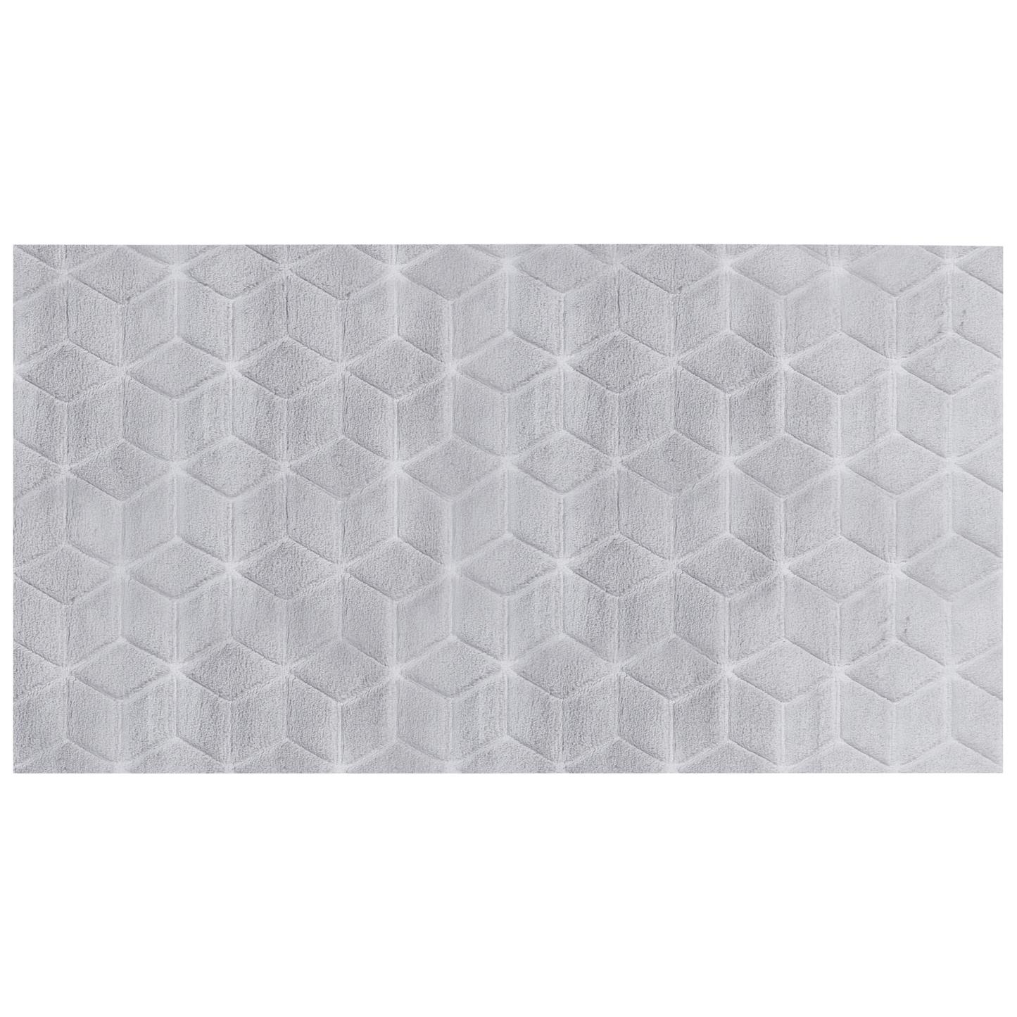 Kunstfellteppich Kaninchen grau 80 x 150 cm Shaggy THATTA