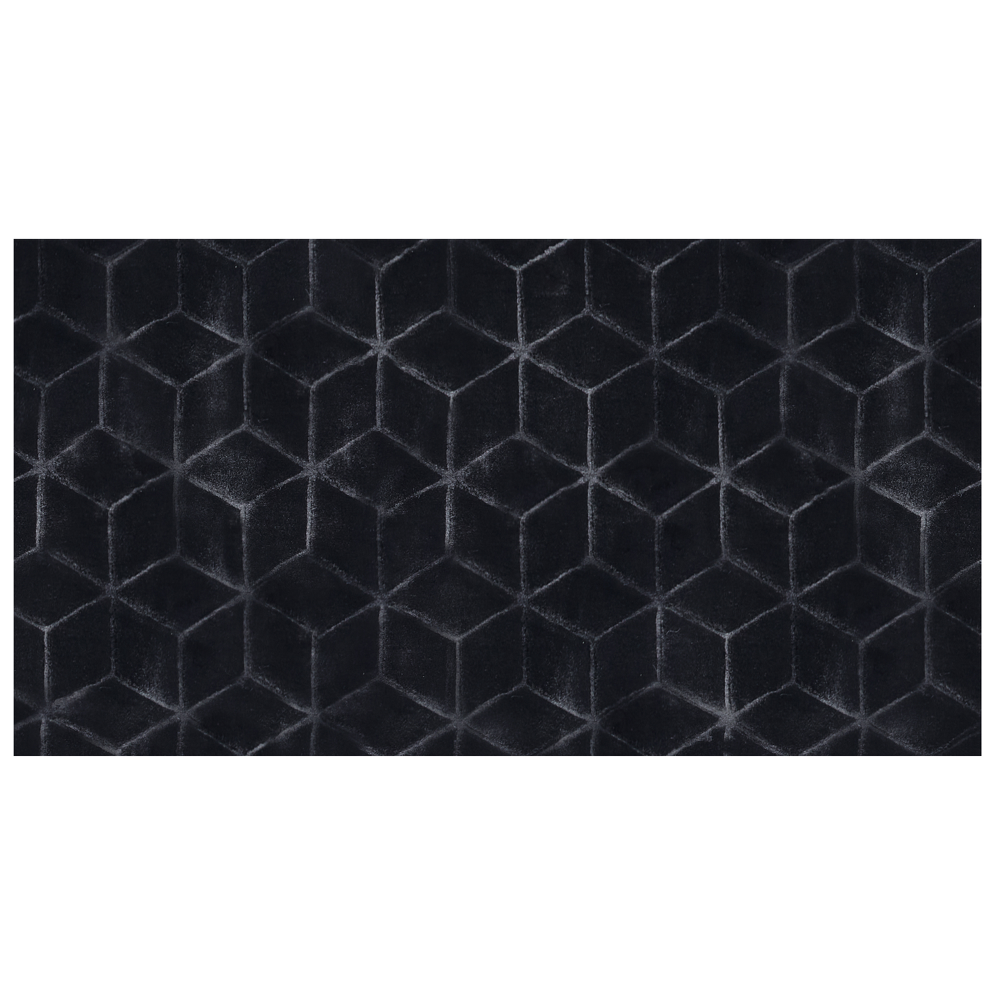 Kunstfellteppich Kaninchen schwarz 80 x 150 cm Shaggy THATTA