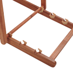 Liegestuhl Akazienholz dunkelbraun 2er Set mit 2 Ersatzstoffbezügen (mehrere Varianten zur Auswahl) AVELLINO