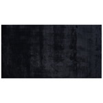 Kunstfellteppich Kaninchen schwarz 80 x 150 cm MIRPUR