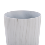 Blumentopf 2er Set weiss Marmor Optik rund 32 x 32 x 58 cm LIMENARI