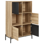 Bücherschrank MOINES 135 cm Braun / Schwarz